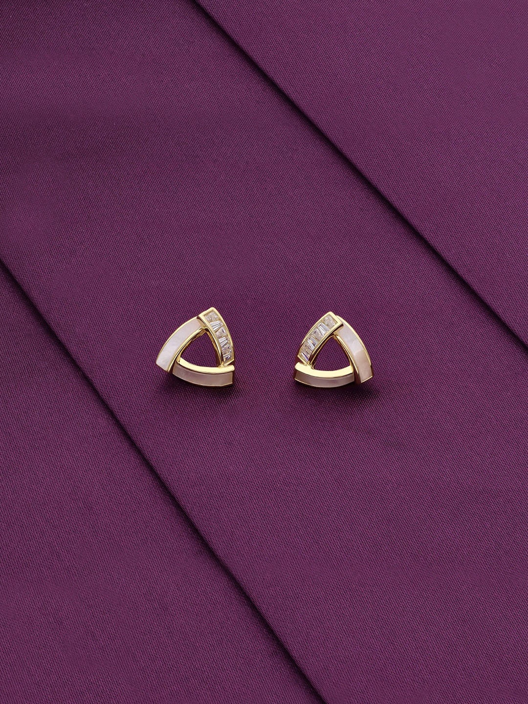 KAI JEWEL 925 Sterling Silver Rhodium-Plated Cubic Zirconia Studded Studs Earrings, Gold
KAI JEWEL 925 Sterling Silver Rhodium-Plated Cubic Zirconia Studded Studs Earrings, Gold