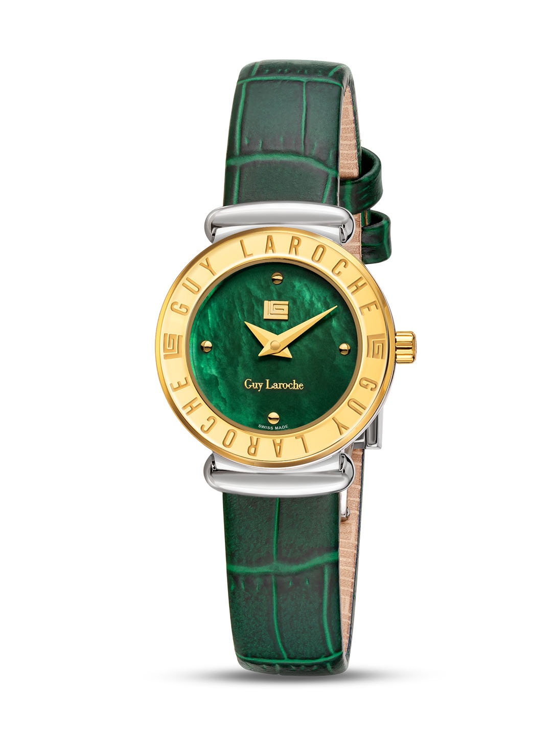 Guy Laroche Women Dial & Leather Straps Analogue Swiss Made Watch GLWLA0000909, Green
Guy Laroche Women Dial & Leather Straps Analogue Swiss Made Watch GLWLA0000909, Green
