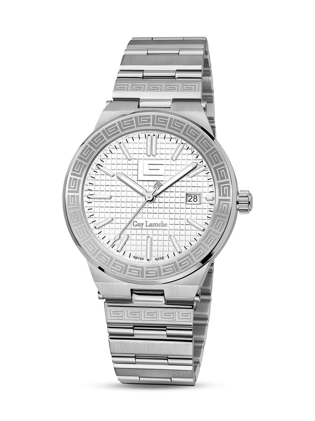 Guy Laroche Men Stainless Steel Bracelet Analogue Swiss Made Watch GLWGG0000405, Silver
Guy Laroche Men Stainless Steel Bracelet Analogue Swiss Made Watch GLWGG0000405, Silver