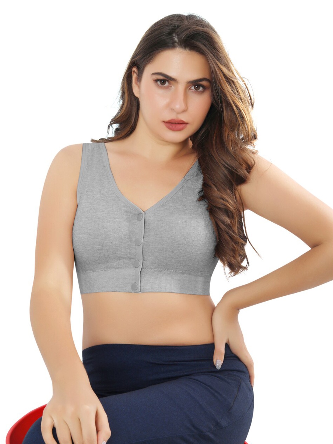 Bella Voste Full Coverage Lightly Padded Rapid-Dry Maternity Bra- All Day Comfort, Grey
Bella Voste Full Coverage Lightly Padded Rapid-Dry Maternity Bra- All Day Comfort, Grey