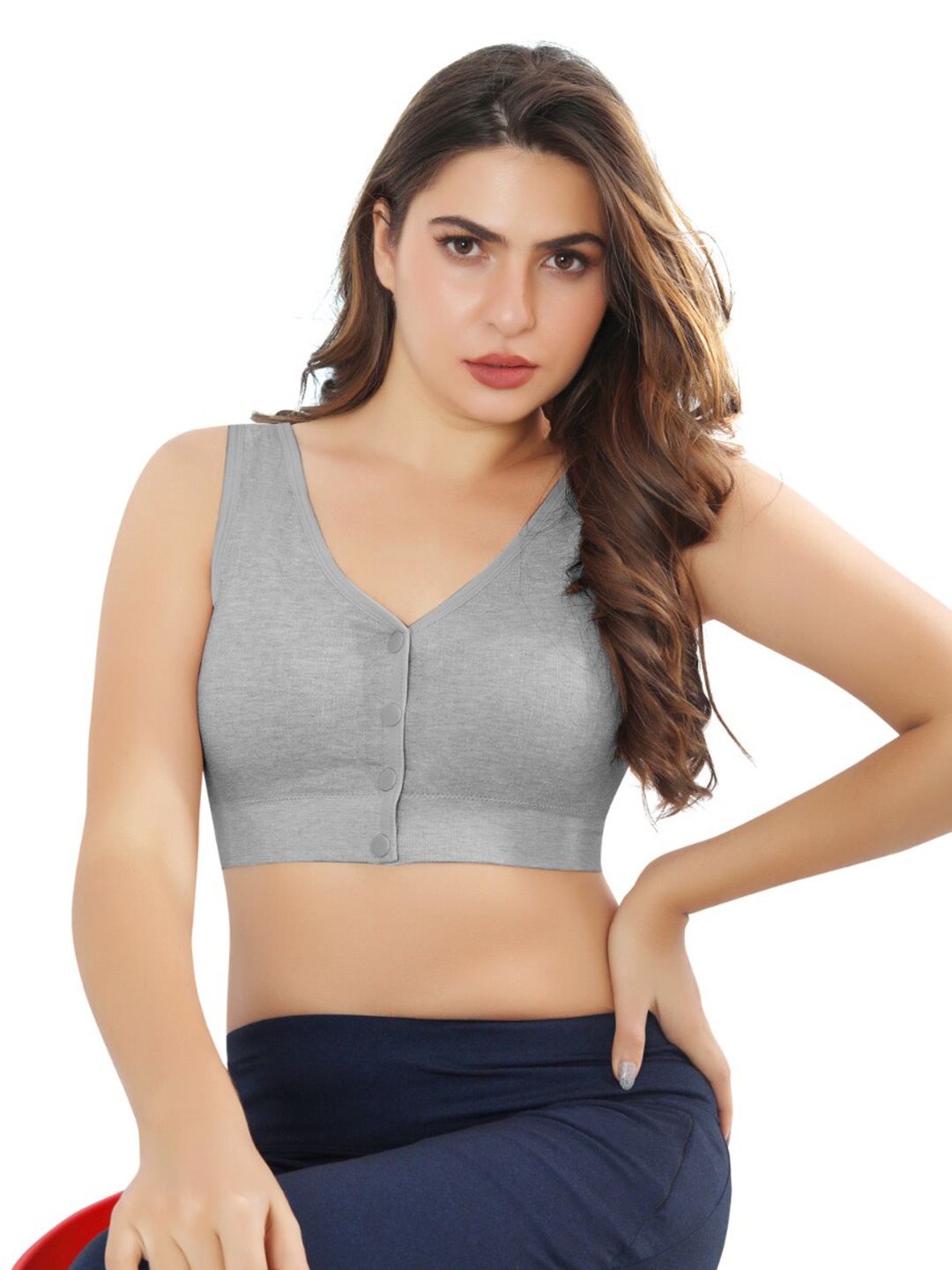 Bella Voste Full Coverage Lightly Padded Rapid-Dry Maternity Bra- All Day Comfort, Grey
Bella Voste Full Coverage Lightly Padded Rapid-Dry Maternity Bra- All Day Comfort, Grey