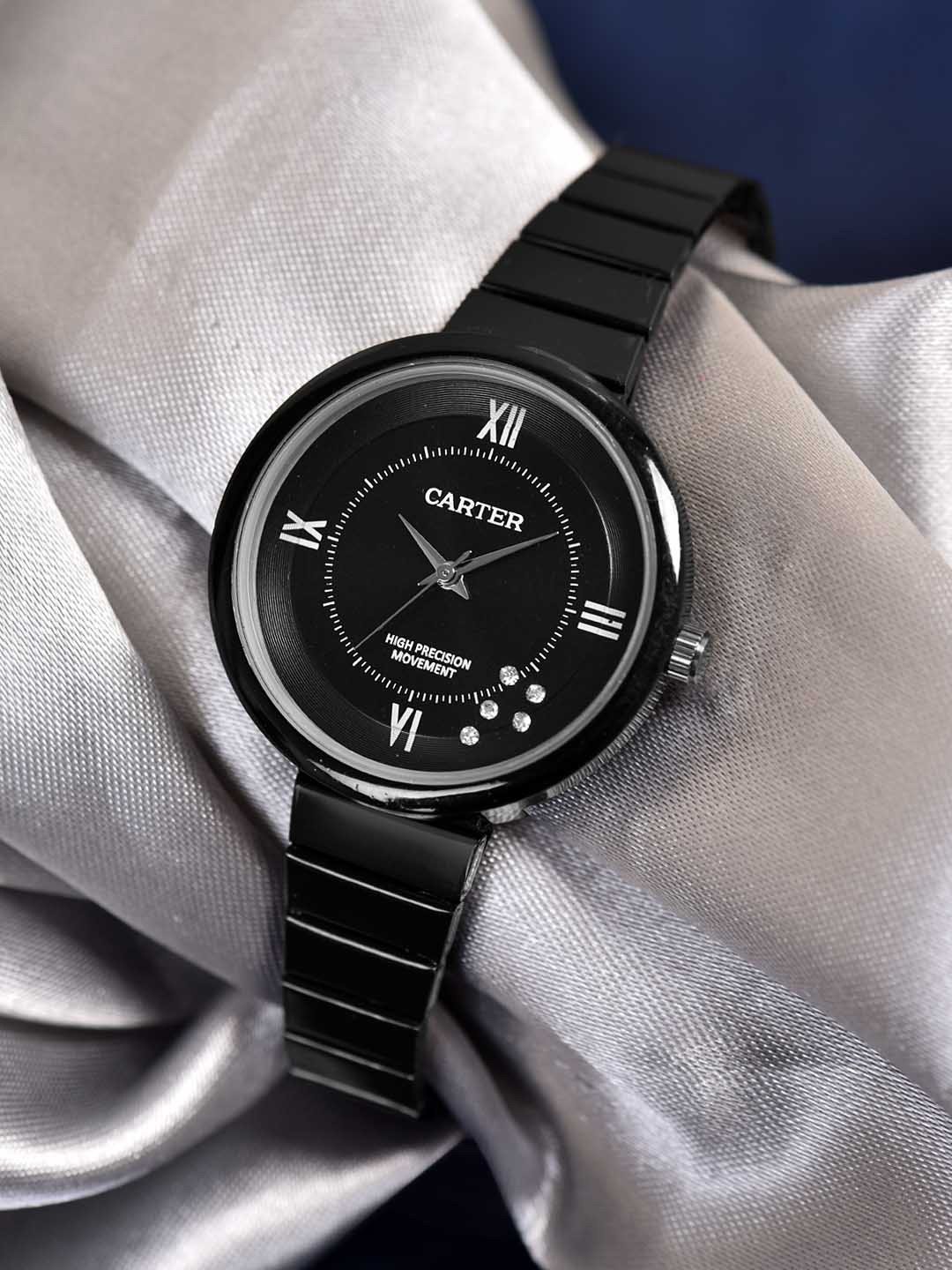 Sandy D Carter Women Embellished Dial & Bracelet Style Straps Analogue Watch SDC24-64-BK, Black
Sandy D Carter Women Embellished Dial & Bracelet Style Straps Analogue Watch SDC24-64-BK, Black