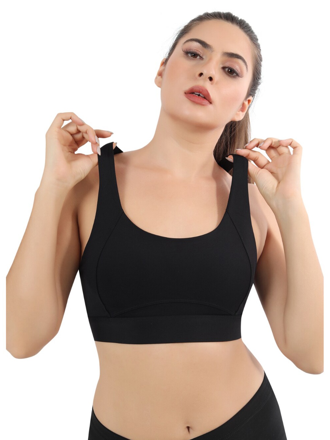 Bella Voste Rapid-Dry Full Coverage Seamless High Support Workout Bra-Moisture Wicking, Black
Bella Voste Rapid-Dry Full Coverage Seamless High Support Workout Bra-Moisture Wicking, Black