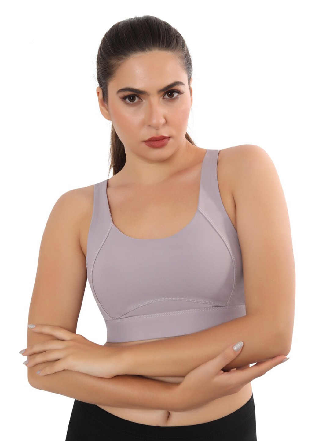 Bella Voste Rapid-Dry Full Coverage Seamless Lightly Padded Workout Bra-360 Degree Support, Purple
Bella Voste Rapid-Dry Full Coverage Seamless Lightly Padded Workout Bra-360 Degree Support, Purple