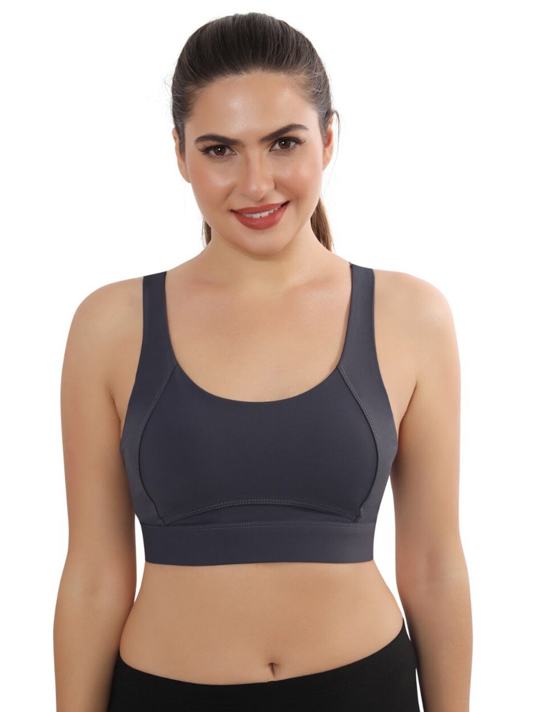 Bella Voste Rapid-Dry Full Coverage Seamless Lightly Padded Workout Bra-360 Degree Support, Navy blue
Bella Voste Rapid-Dry Full Coverage Seamless Lightly Padded Workout Bra-360 Degree Support, Navy blue