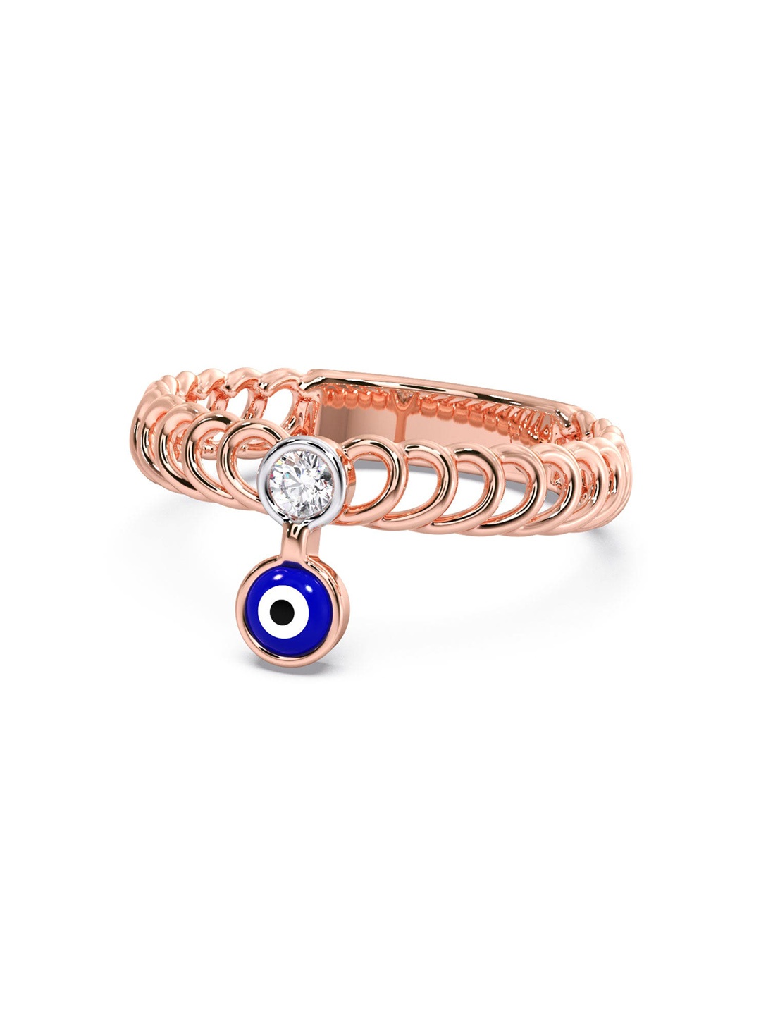 CANDERE A KALYAN JEWELLERS COMPANY 14KT (585) Rose Gold Diamond Studded Ring-1.91gm
CANDERE A KALYAN JEWELLERS COMPANY 14KT (585) Rose Gold Diamond Studded Ring-1.91gm