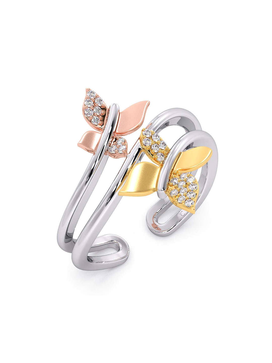 CANDERE A KALYAN JEWELLERS COMPANY 18KT (750) White Gold Diamond Studded Ring-2.98 gm
CANDERE A KALYAN JEWELLERS COMPANY 18KT (750) White Gold Diamond Studded Ring-2.98 gm
