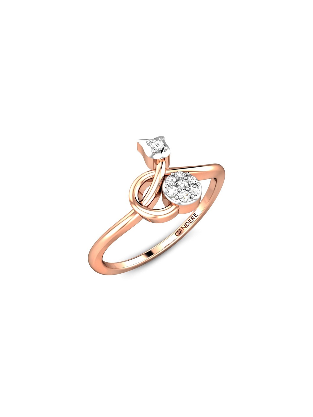 CANDERE A KALYAN JEWELLERS COMPANY 18KT (750) Rose Gold Diamond Studded Ring-1.42gm
CANDERE A KALYAN JEWELLERS COMPANY 18KT (750) Rose Gold Diamond Studded Ring-1.42gm