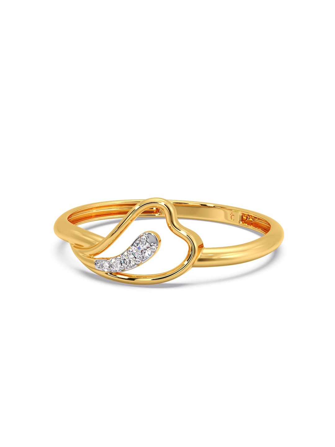 CANDERE A KALYAN JEWELLERS COMPANY BIS Hallmark 14KT Gold Diamond Studded Ring-0.8gm
CANDERE A KALYAN JEWELLERS COMPANY BIS Hallmark 14KT Gold Diamond Studded Ring-0.8gm