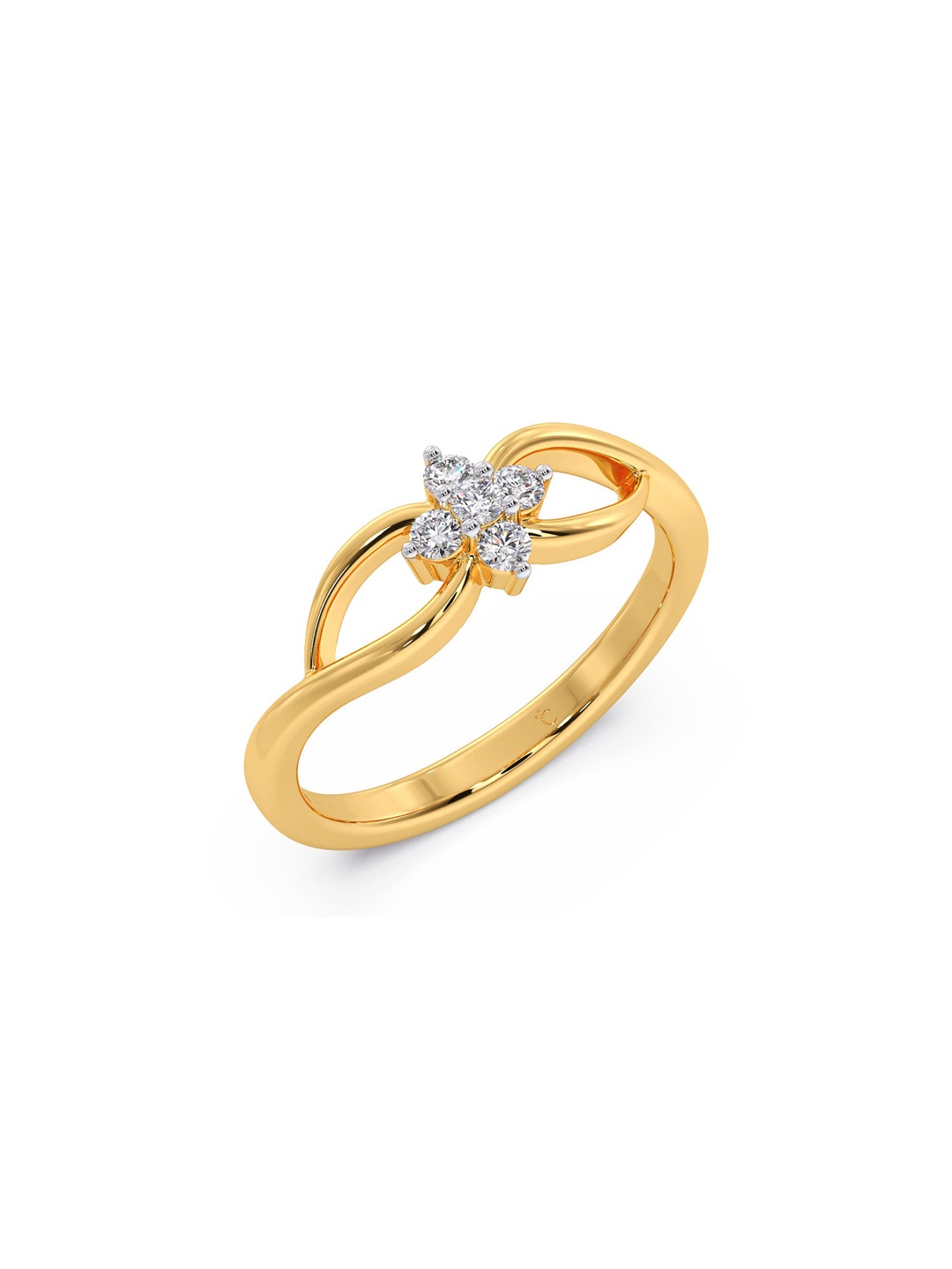 CANDERE A KALYAN JEWELLERS COMPANY 18KT (750) Gold Diamond Studded Ring-2.67 gm
CANDERE A KALYAN JEWELLERS COMPANY 18KT (750) Gold Diamond Studded Ring-2.67 gm