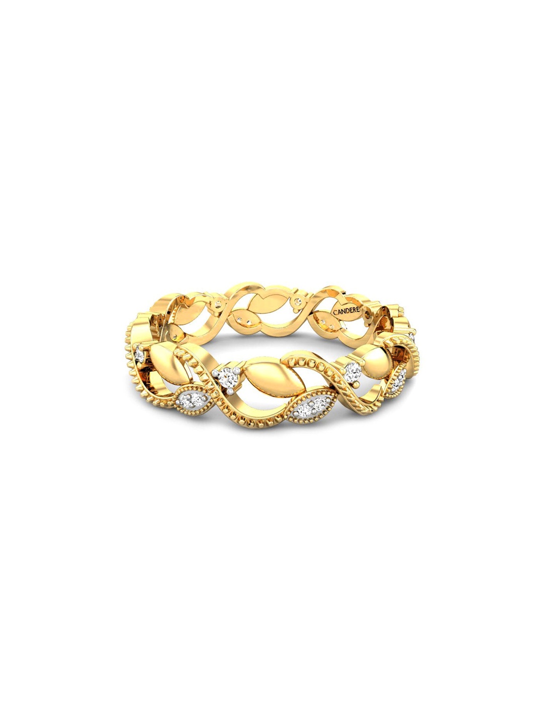 CANDERE A KALYAN JEWELLERS COMPANY BIS Hallmark 18KT Gold Diamond Studded Ring-2.74gm
CANDERE A KALYAN JEWELLERS COMPANY BIS Hallmark 18KT Gold Diamond Studded Ring-2.74gm