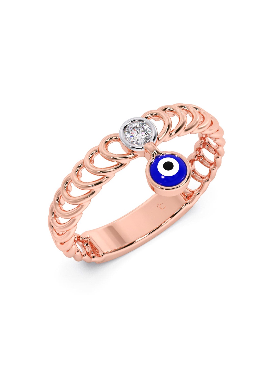 CANDERE A KALYAN JEWELLERS COMPANY 18KT Gold Diamond-Studded Finger Ring-2.47gm, Rose gold
CANDERE A KALYAN JEWELLERS COMPANY 18KT Gold Diamond-Studded Finger Ring-2.47gm, Rose gold
