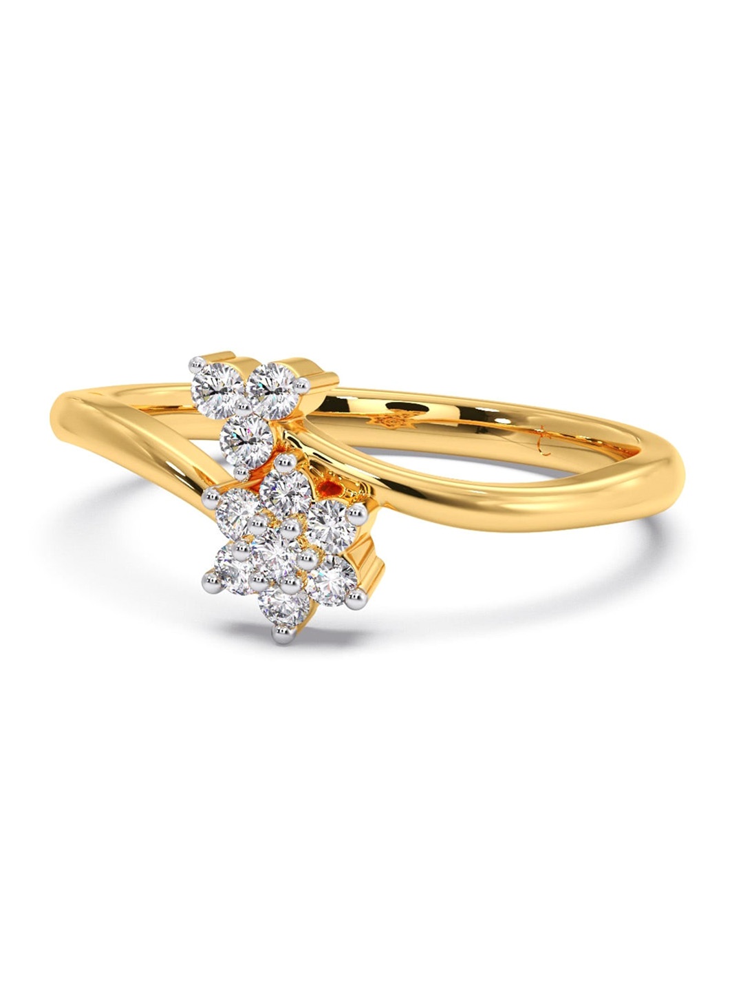 CANDERE A KALYAN JEWELLERS COMPANY 18KT (750) Gold Diamond Studded Ring-2.23 gm
CANDERE A KALYAN JEWELLERS COMPANY 18KT (750) Gold Diamond Studded Ring-2.23 gm