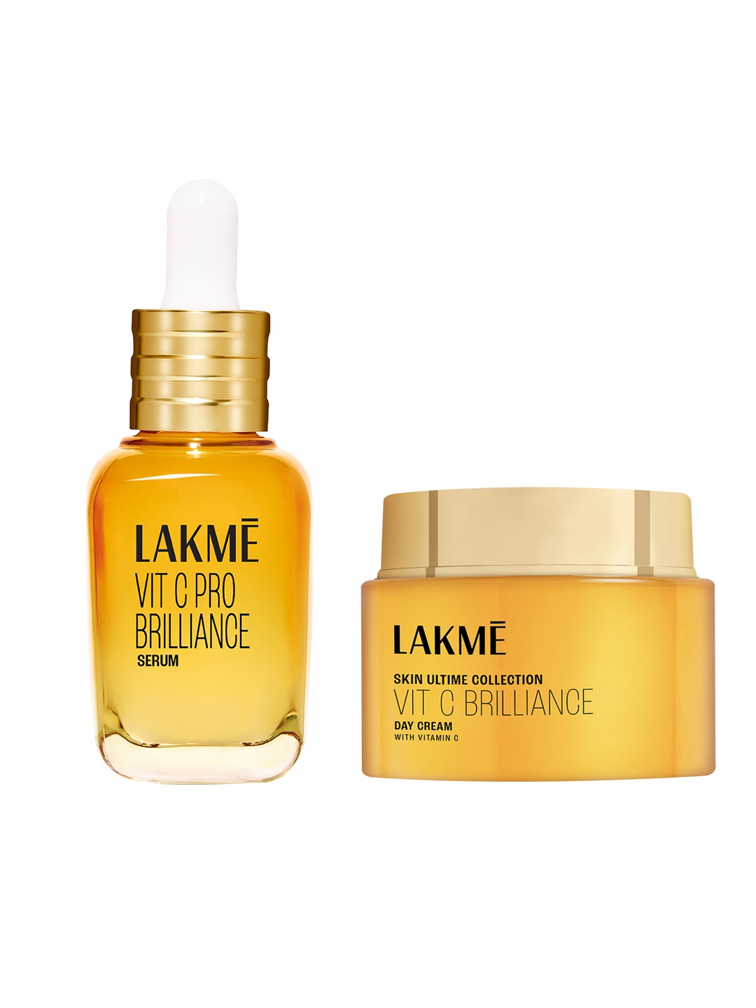 Lakme Skin Ultime Collection Set of Vitamin C+ Day Cream 50 g + Pro Brilliance Serum 15 ml, Orange
Lakme Skin Ultime Collection Set of Vitamin C+ Day Cream 50 g + Pro Brilliance Serum 15 ml, Orange