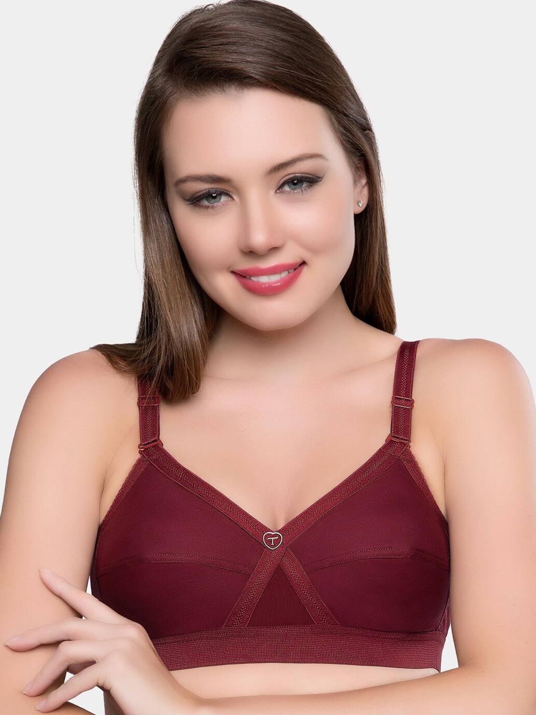 Trylo Krutika Plain Pure Cotton Non-Padded Non-Wired Full Coverage Super Support Bra, Maroon
Trylo Krutika Plain Pure Cotton Non-Padded Non-Wired Full Coverage Super Support Bra, Maroon