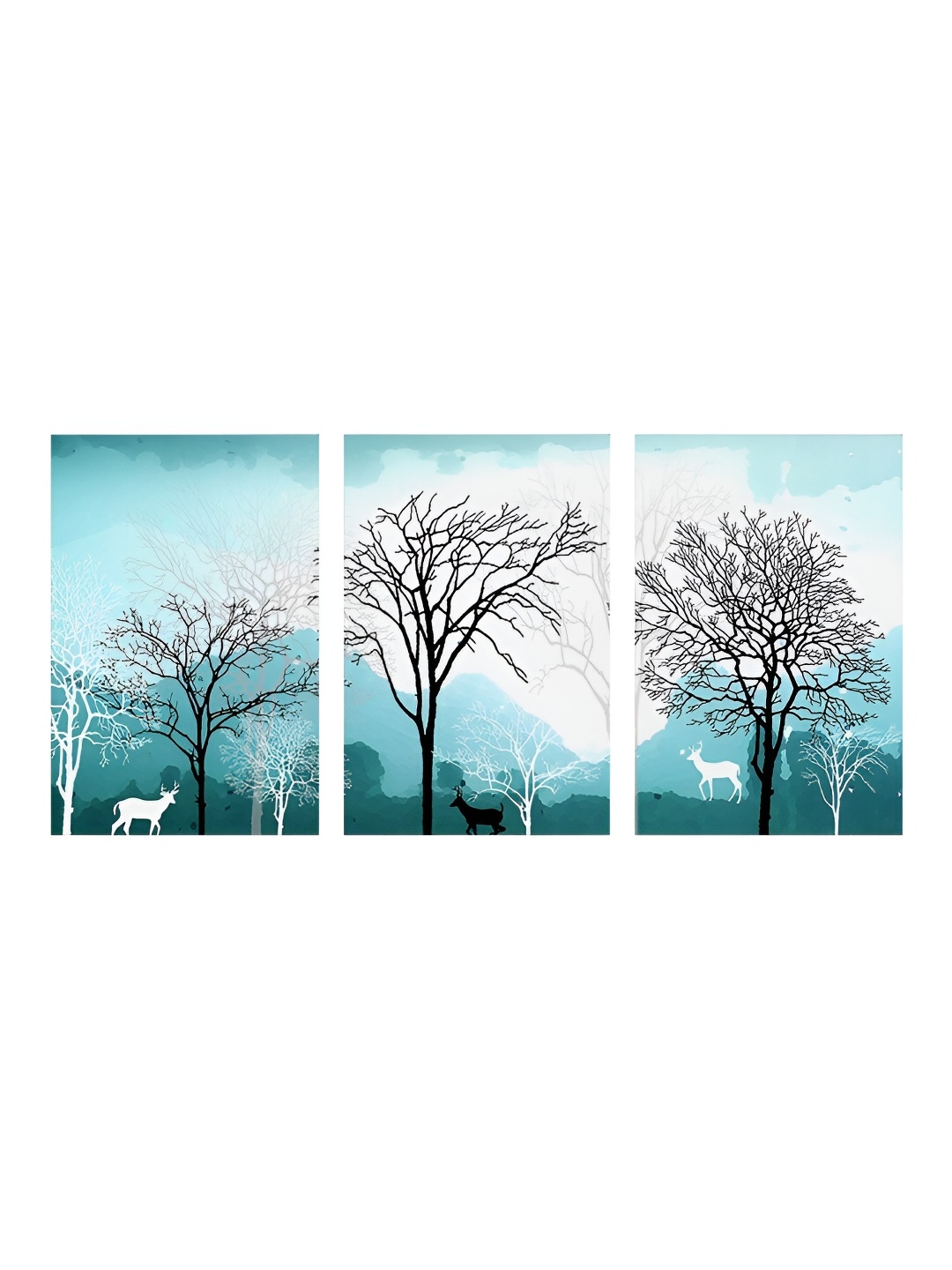 999Store Green & White 3 Pieces Canvas Forest View With Beautiful Deer Wall Paintings
999Store Green & White 3 Pieces Canvas Forest View With Beautiful Deer Wall Paintings