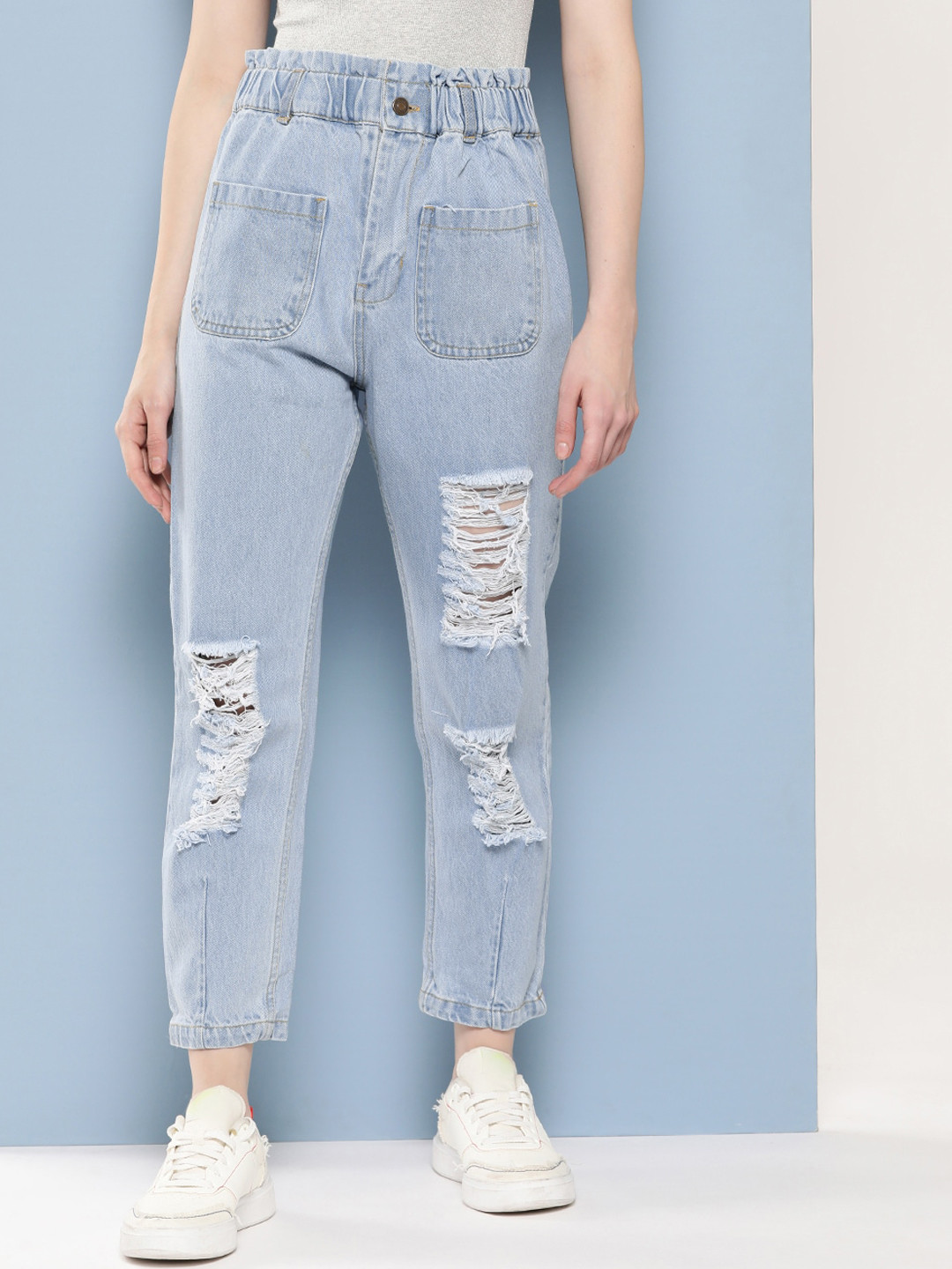 BAESD Women Hottie Highly Distressed Stretchable Jeans, Blue 
BAESD Women Hottie Highly Distressed Stretchable Jeans, Blue