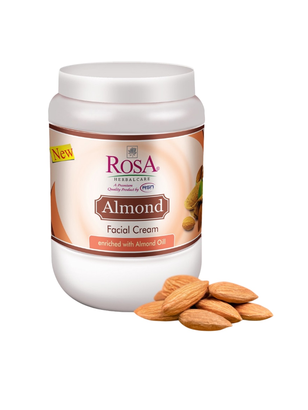 ROSA Almond Facial Cream Enriched With Vitamin -E Prevent From Dehydration Of Skin-800g, Brown
ROSA Almond Facial Cream Enriched With Vitamin -E Prevent From Dehydration Of Skin-800g, Brown