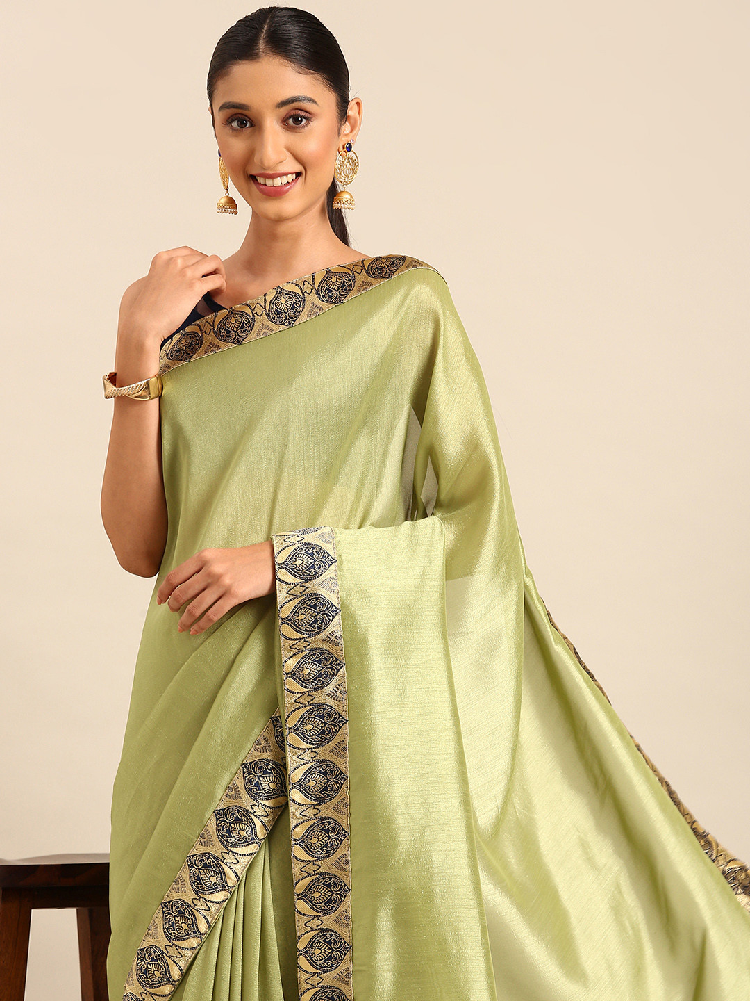 HERE&NOW Solid Saree, Sea green
HERE&NOW Solid Saree, Sea green