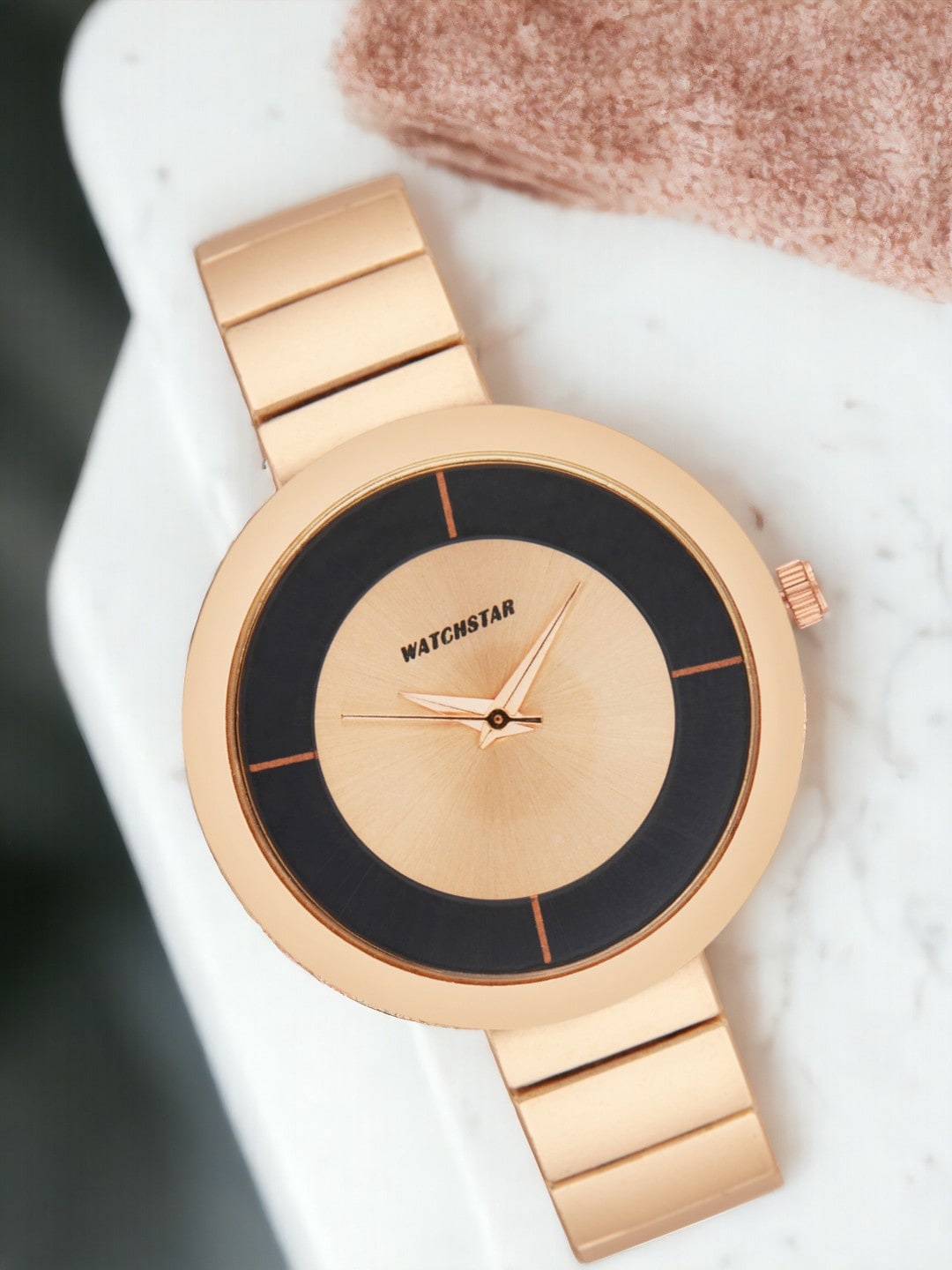 WATCHSTAR Copper Watch Women Textured Dial & Stainless Steel Straps Analogue Mate copperDL, Rose gold
WATCHSTAR Copper Watch Women Textured Dial & Stainless Steel Straps Analogue Mate copperDL, Rose gold