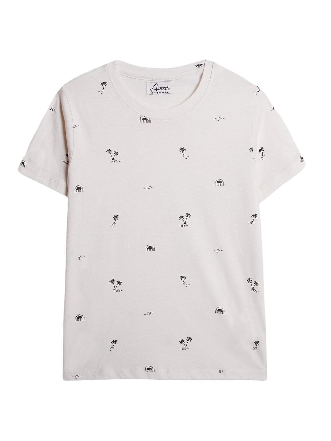 Anthrilo Boys Conversational Printed Round Neck Short Sleeves Regular Fit Cotton T-shirt, White
Anthrilo Boys Conversational Printed Round Neck Short Sleeves Regular Fit Cotton T-shirt, White