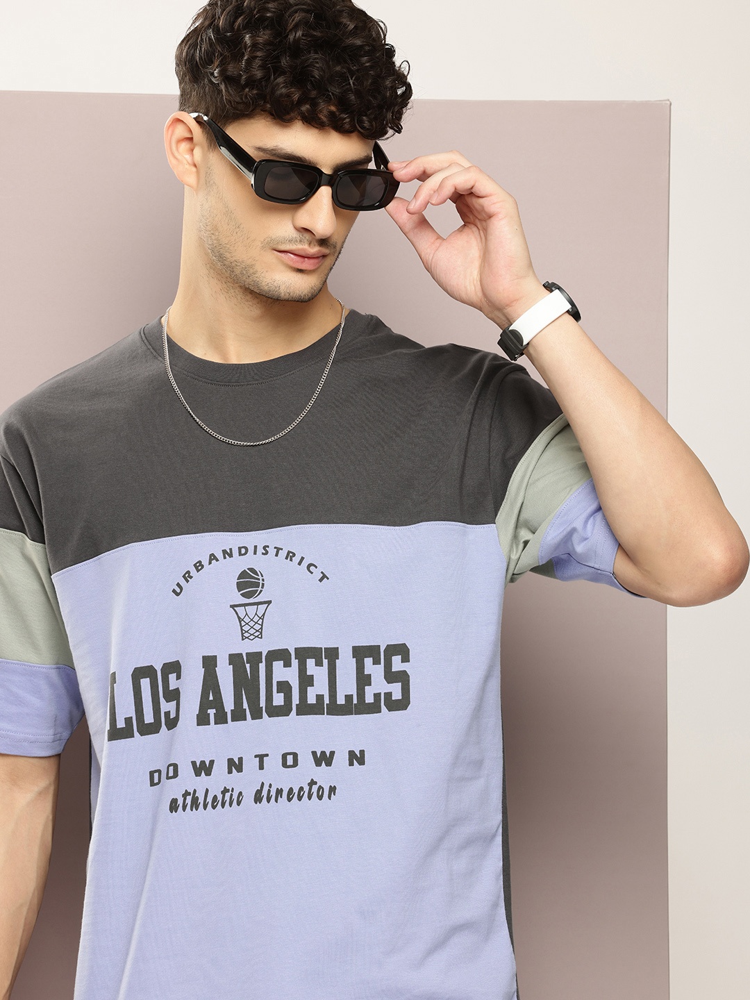 DILLINGER Men Typography Colourblocked Drop-Shoulder Sleeves Oversized Pure Cotton T-shirt, Purple
DILLINGER Men Typography Colourblocked Drop-Shoulder Sleeves Oversized Pure Cotton T-shirt, Purple