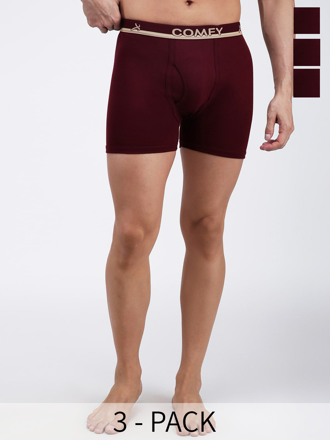 AMUL COMFY Pack Of 3 Pure Cotton Trunks AC-LPTROE-MAR-S-3PC, Maroon
AMUL COMFY Pack Of 3 Pure Cotton Trunks AC-LPTROE-MAR-S-3PC, Maroon