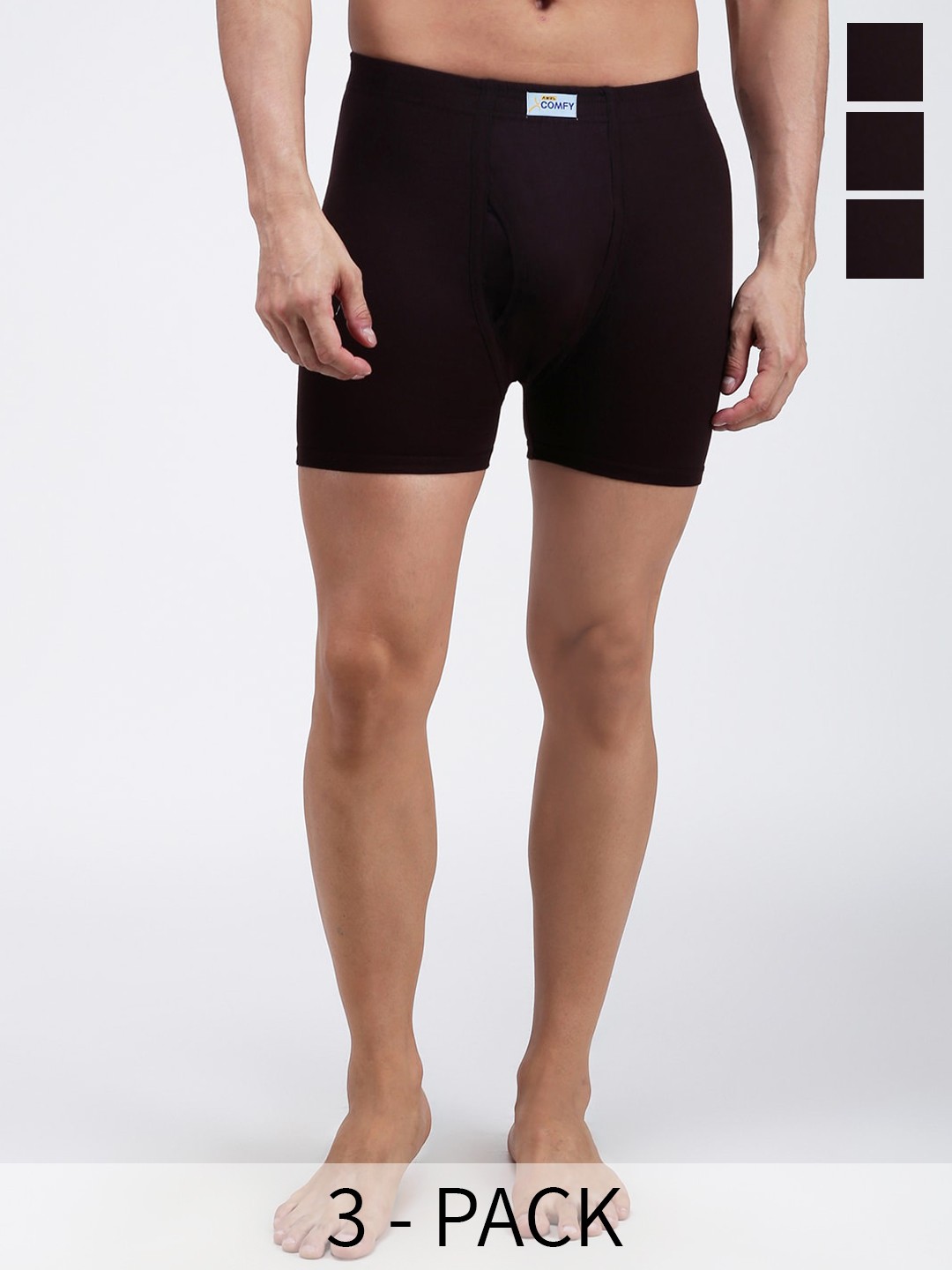 AMUL COMFY Pack Of 3 Pure Cotton Breathability Trunks AC-FCTRIE-CB-XS-3PC, Coffee brown
AMUL COMFY Pack Of 3 Pure Cotton Breathability Trunks AC-FCTRIE-CB-XS-3PC, Coffee brown