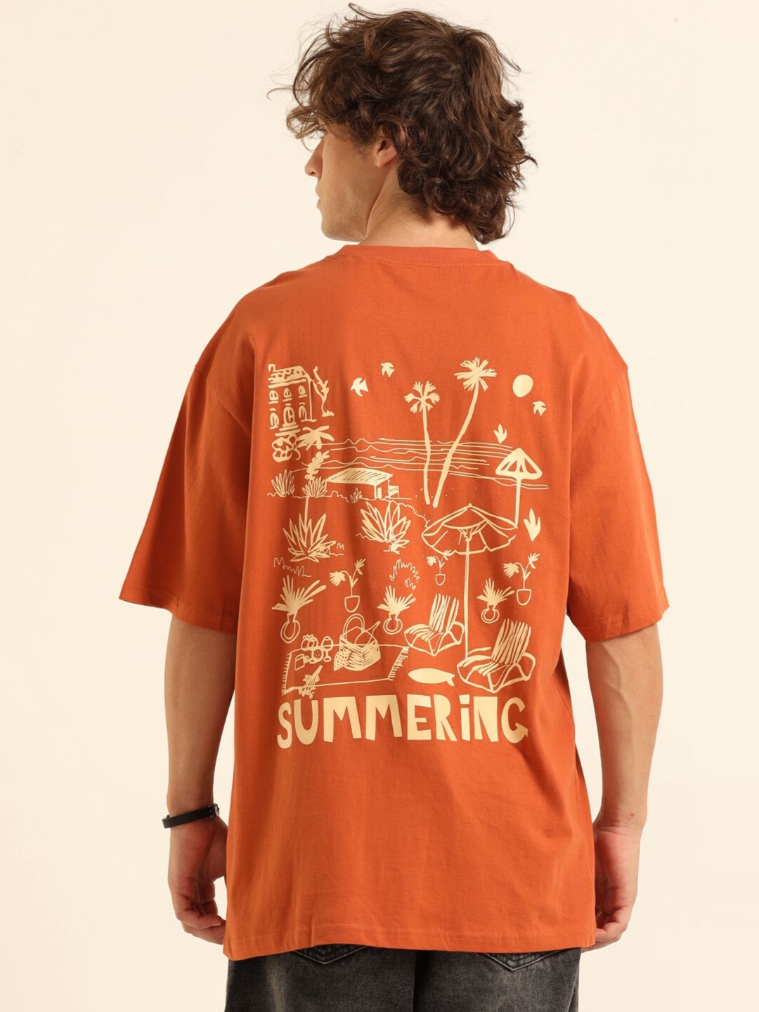 recast Graphic Printed Drop-Shoulder Sleeves Bio Finish Pure Cotton Oversized T-shirt, Rust
recast Graphic Printed Drop-Shoulder Sleeves Bio Finish Pure Cotton Oversized T-shirt, Rust