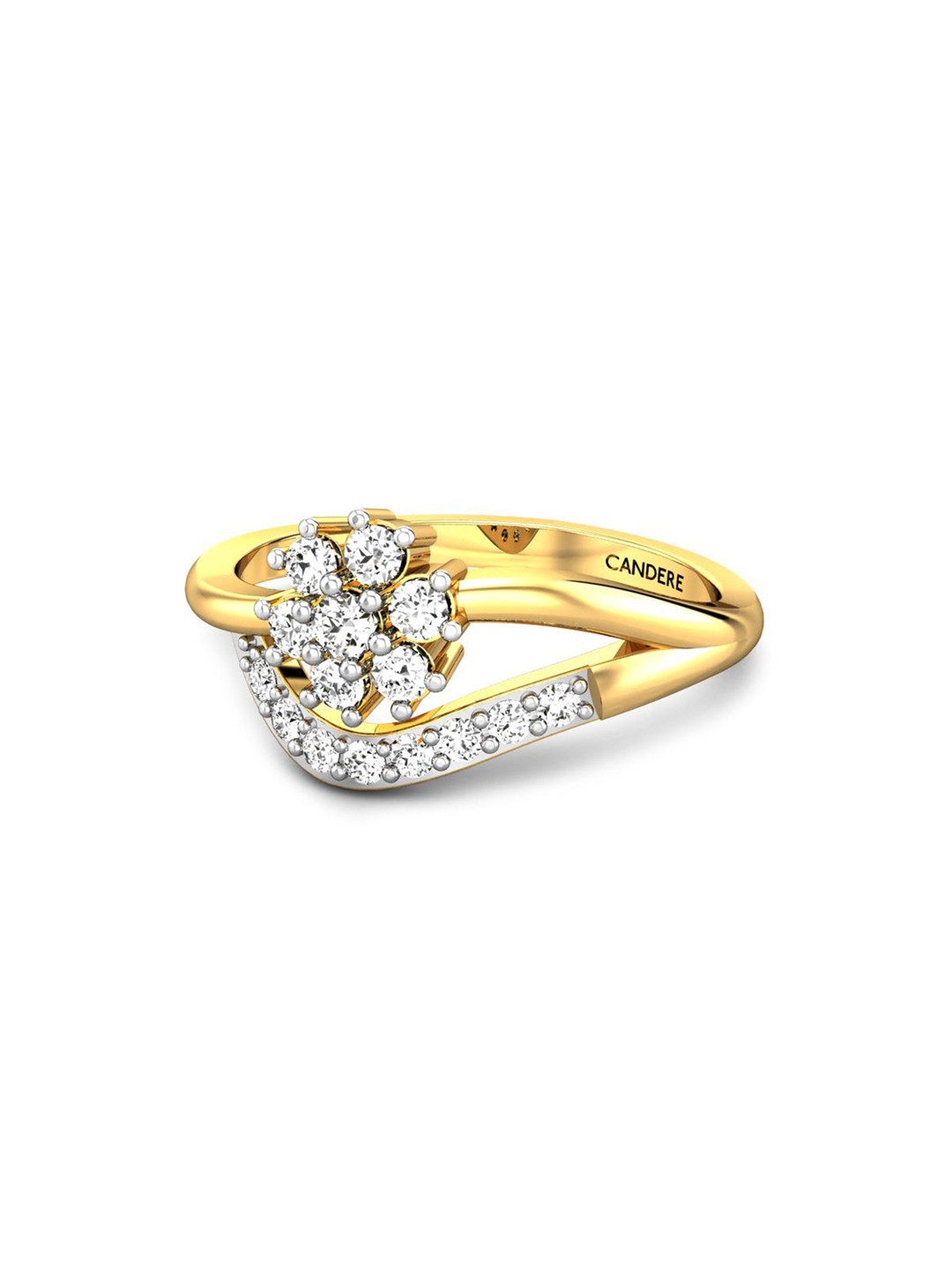 CANDERE A KALYAN JEWELLERS COMPANY 18KT (750) Gold Cubic Zirconia Studded Ring-2.37 gm
CANDERE A KALYAN JEWELLERS COMPANY 18KT (750) Gold Cubic Zirconia Studded Ring-2.37 gm