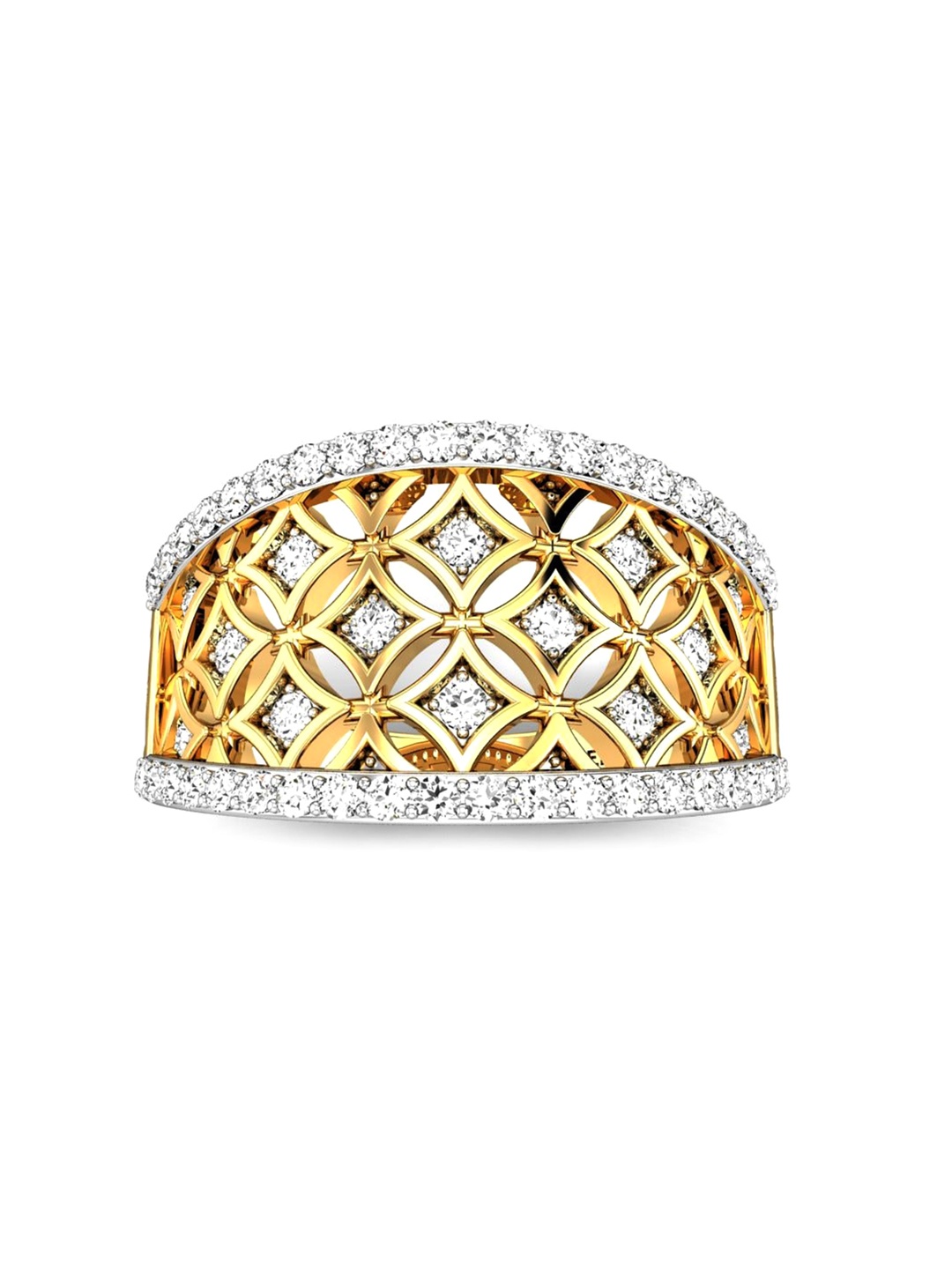 CANDERE A KALYAN JEWELLERS COMPANY 18KT (750) Gold Cubic Zirconia Studded Ring-3.74 gm
CANDERE A KALYAN JEWELLERS COMPANY 18KT (750) Gold Cubic Zirconia Studded Ring-3.74 gm