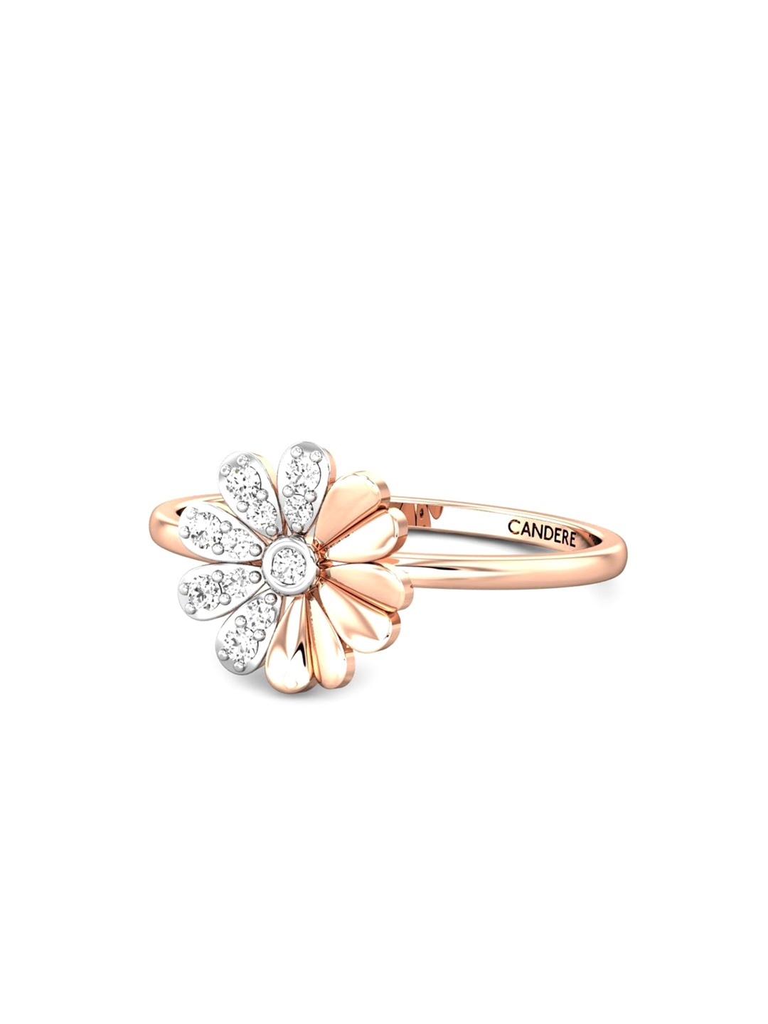 CANDERE A KALYAN JEWELLERS COMPANY 18KT (750) Rose Gold Cubic Zirconia Studded Ring-1.36gm
CANDERE A KALYAN JEWELLERS COMPANY 18KT (750) Rose Gold Cubic Zirconia Studded Ring-1.36gm