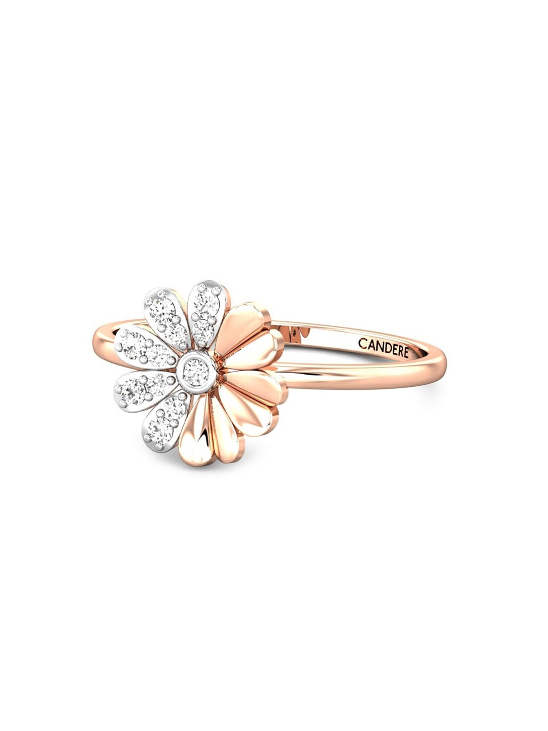 CANDERE A KALYAN JEWELLERS COMPANY 18KT (750) Rose Gold Cubic Zirconia Studded Ring-1.69gm
CANDERE A KALYAN JEWELLERS COMPANY 18KT (750) Rose Gold Cubic Zirconia Studded Ring-1.69gm