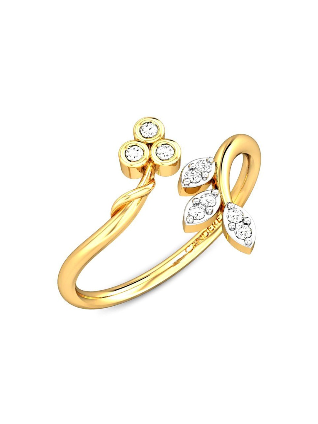 CANDERE A KALYAN JEWELLERS COMPANY 14KT (585) Gold Cubic Zirconia Studded Ring- 1.53gm
CANDERE A KALYAN JEWELLERS COMPANY 14KT (585) Gold Cubic Zirconia Studded Ring- 1.53gm
