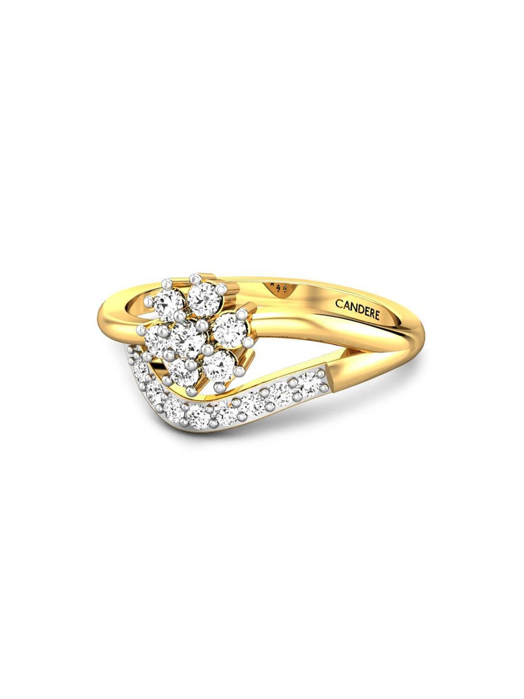 CANDERE A KALYAN JEWELLERS COMPANY 22KT (916) Gold Cubic Zirconia Studded Ring-2.77 gm
CANDERE A KALYAN JEWELLERS COMPANY 22KT (916) Gold Cubic Zirconia Studded Ring-2.77 gm
