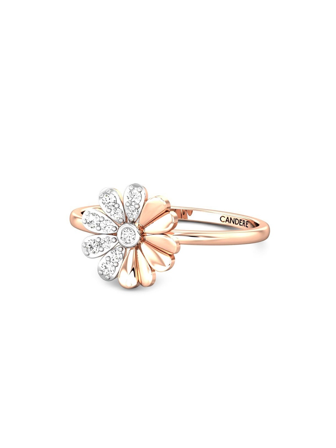 CANDERE A KALYAN JEWELLERS COMPANY BIS Hallmark 14KT (585) Rose Gold CZStudded Ring-1.49gm
CANDERE A KALYAN JEWELLERS COMPANY BIS Hallmark 14KT (585) Rose Gold CZStudded Ring-1.49gm