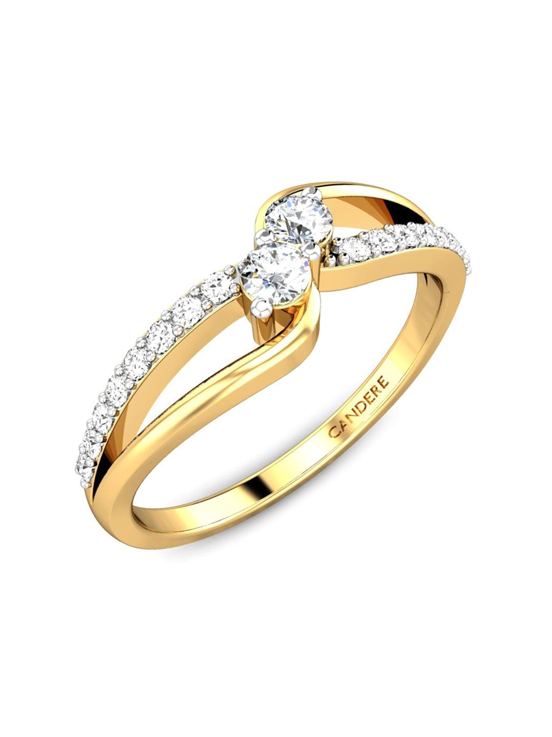 CANDERE A KALYAN JEWELLERS COMPANY 22KT (916) Gold Cubic Zirconia Studded Ring- 2.75gm
CANDERE A KALYAN JEWELLERS COMPANY 22KT (916) Gold Cubic Zirconia Studded Ring- 2.75gm