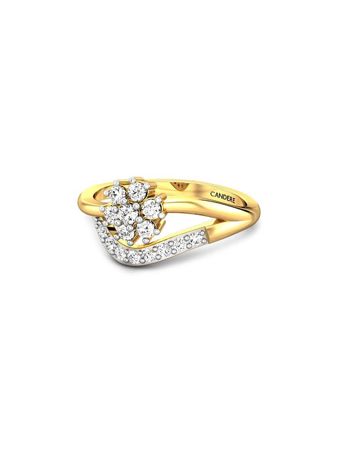 CANDERE A KALYAN JEWELLERS COMPANY 18KT (750) Gold Cubic Zirconia Studded Ring-2.24 gm
CANDERE A KALYAN JEWELLERS COMPANY 18KT (750) Gold Cubic Zirconia Studded Ring-2.24 gm