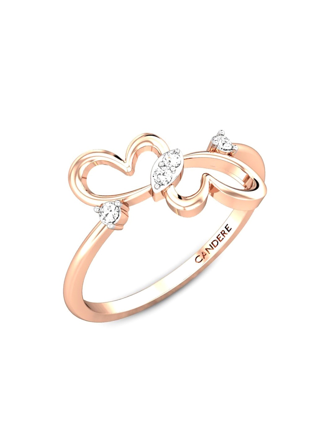 CANDERE A KALYAN JEWELLERS COMPANY 18KT (750) Rose Gold Cubic Zirconia Studded Ring-1.6gm
CANDERE A KALYAN JEWELLERS COMPANY 18KT (750) Rose Gold Cubic Zirconia Studded Ring-1.6gm