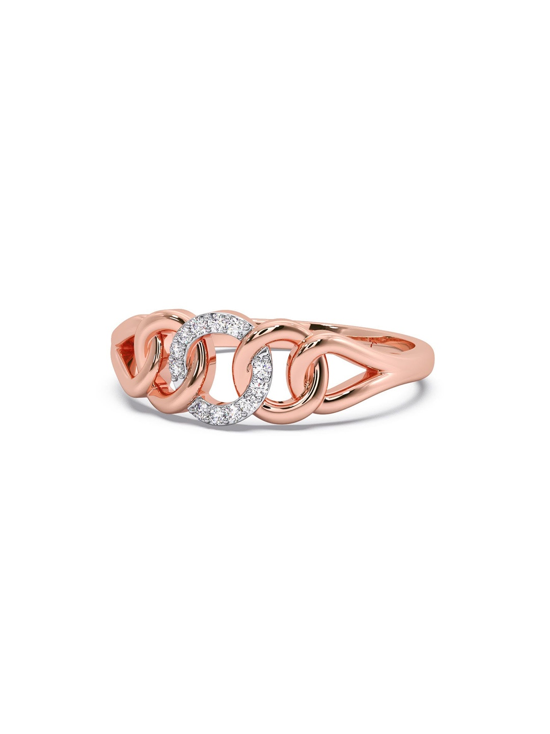 CANDERE A KALYAN JEWELLERS COMPANY 14KT (585) Rose Gold Cubic Zirconia Studded Ring-2.8 gm
CANDERE A KALYAN JEWELLERS COMPANY 14KT (585) Rose Gold Cubic Zirconia Studded Ring-2.8 gm