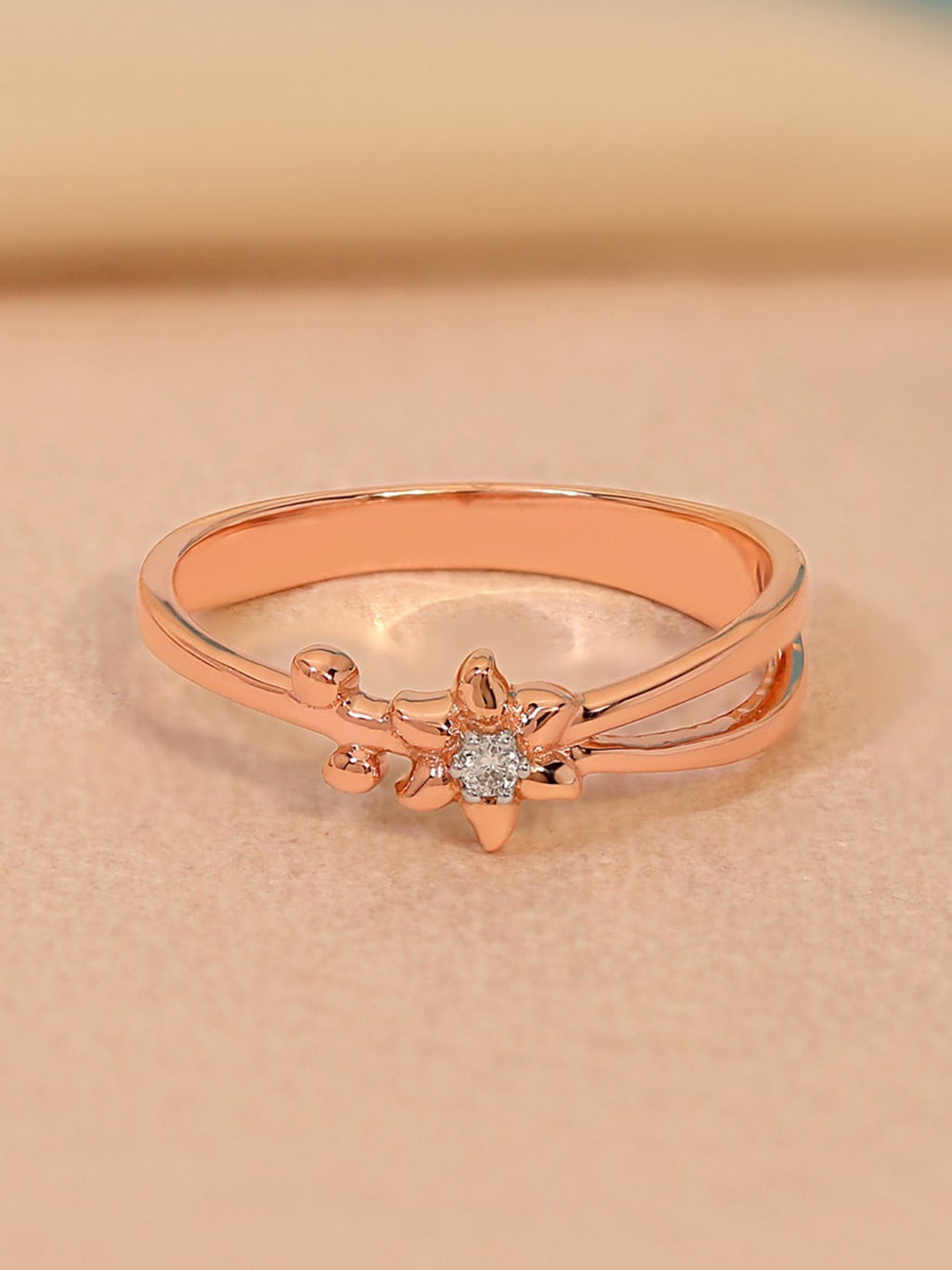 CANDERE A KALYAN JEWELLERS COMPANY 18KT (750) Rose Gold Cubic Zirconia Studded Ring-1.96gm
CANDERE A KALYAN JEWELLERS COMPANY 18KT (750) Rose Gold Cubic Zirconia Studded Ring-1.96gm