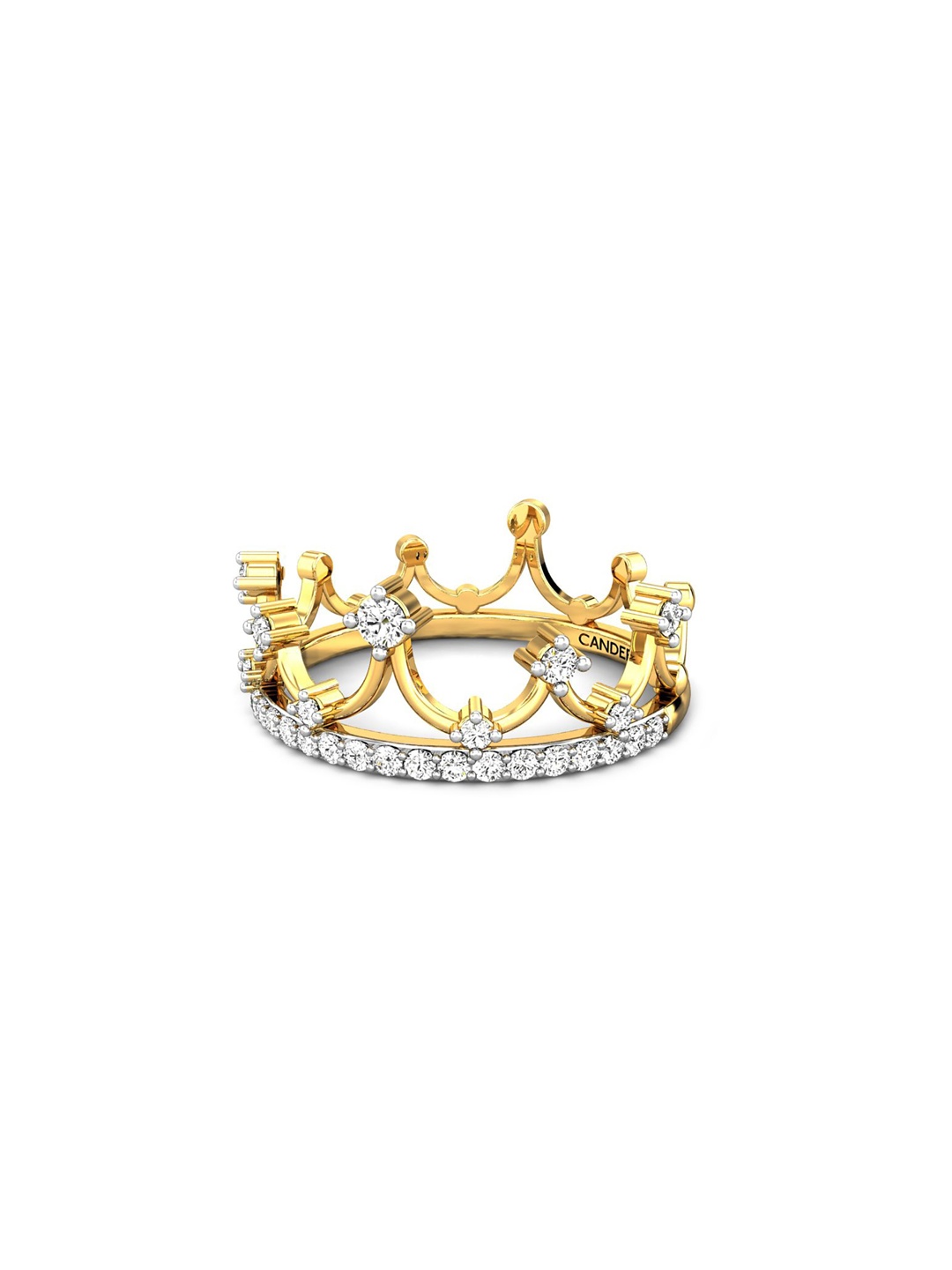 CANDERE A KALYAN JEWELLERS COMPANY 18KT (750) Gold Cubic Zirconia Studded Ring-2.3gm
CANDERE A KALYAN JEWELLERS COMPANY 18KT (750) Gold Cubic Zirconia Studded Ring-2.3gm