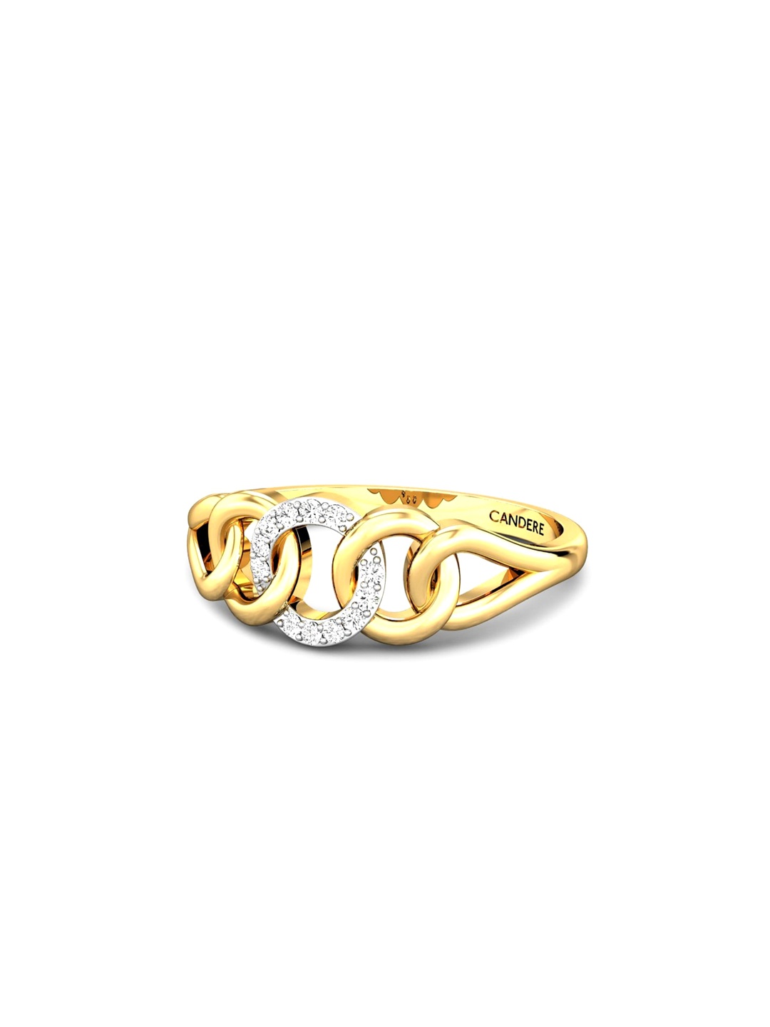 CANDERE A KALYAN JEWELLERS COMPANY 14KT (585) Gold Cubic Zirconia Studded Ring-2.8 gm
CANDERE A KALYAN JEWELLERS COMPANY 14KT (585) Gold Cubic Zirconia Studded Ring-2.8 gm