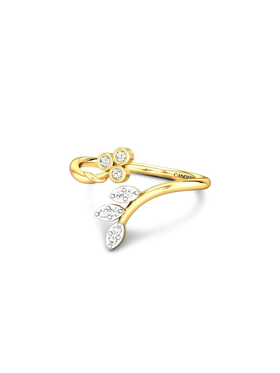 CANDERE A KALYAN JEWELLERS COMPANY BIS Hallmark 14KT(585) Gold CZ Studded Ring-1.42gm
CANDERE A KALYAN JEWELLERS COMPANY BIS Hallmark 14KT(585) Gold CZ Studded Ring-1.42gm