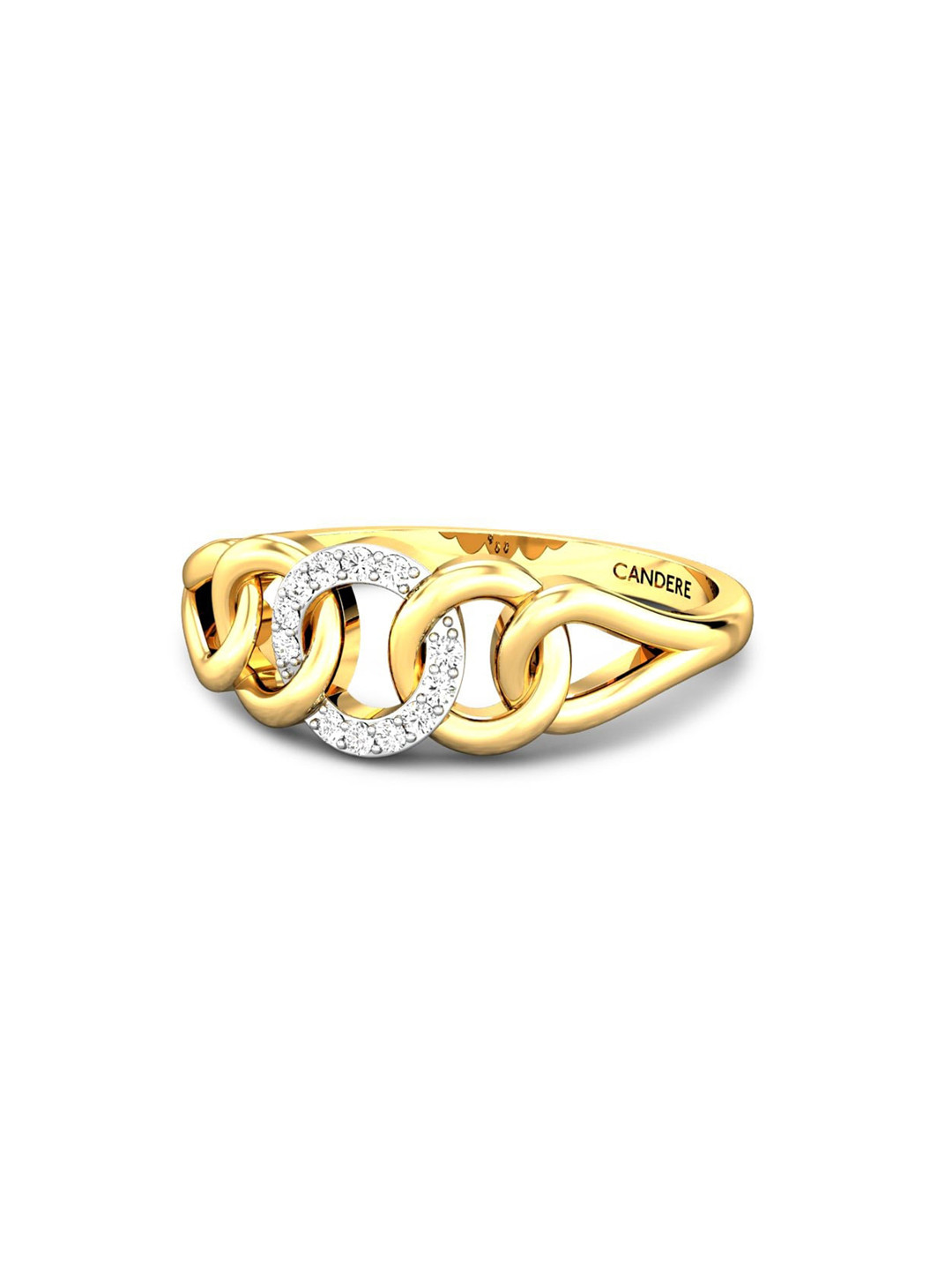 CANDERE A KALYAN JEWELLERS COMPANY 14KT (750) Rose Gold Cubic Zirconia Studded Ring-2.65gm
CANDERE A KALYAN JEWELLERS COMPANY 14KT (750) Rose Gold Cubic Zirconia Studded Ring-2.65gm