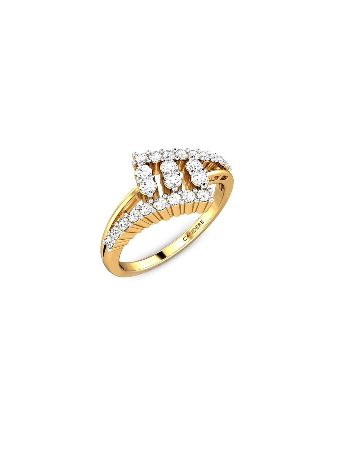 CANDERE A KALYAN JEWELLERS COMPANY BIS Hallmark 18KT(750) Gold CZ Studded Ring-2.71gm
CANDERE A KALYAN JEWELLERS COMPANY BIS Hallmark 18KT(750) Gold CZ Studded Ring-2.71gm