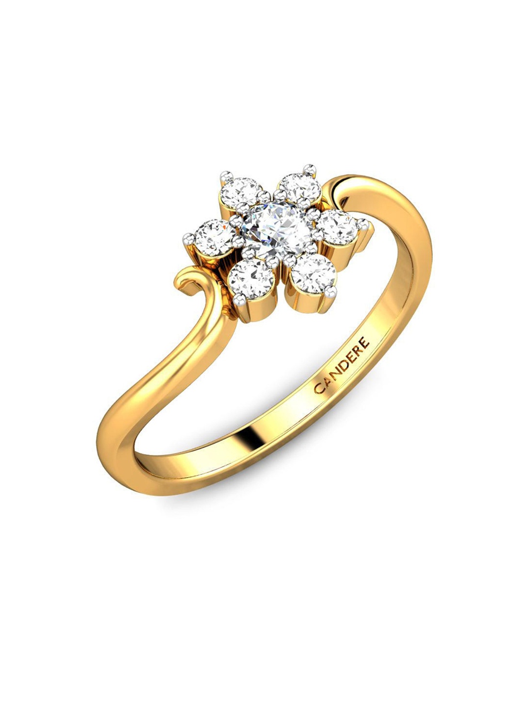 CANDERE A KALYAN JEWELLERS COMPANY 22KT (916) Gold Cubic Zirconia Studded Ring-2.36gm
CANDERE A KALYAN JEWELLERS COMPANY 22KT (916) Gold Cubic Zirconia Studded Ring-2.36gm