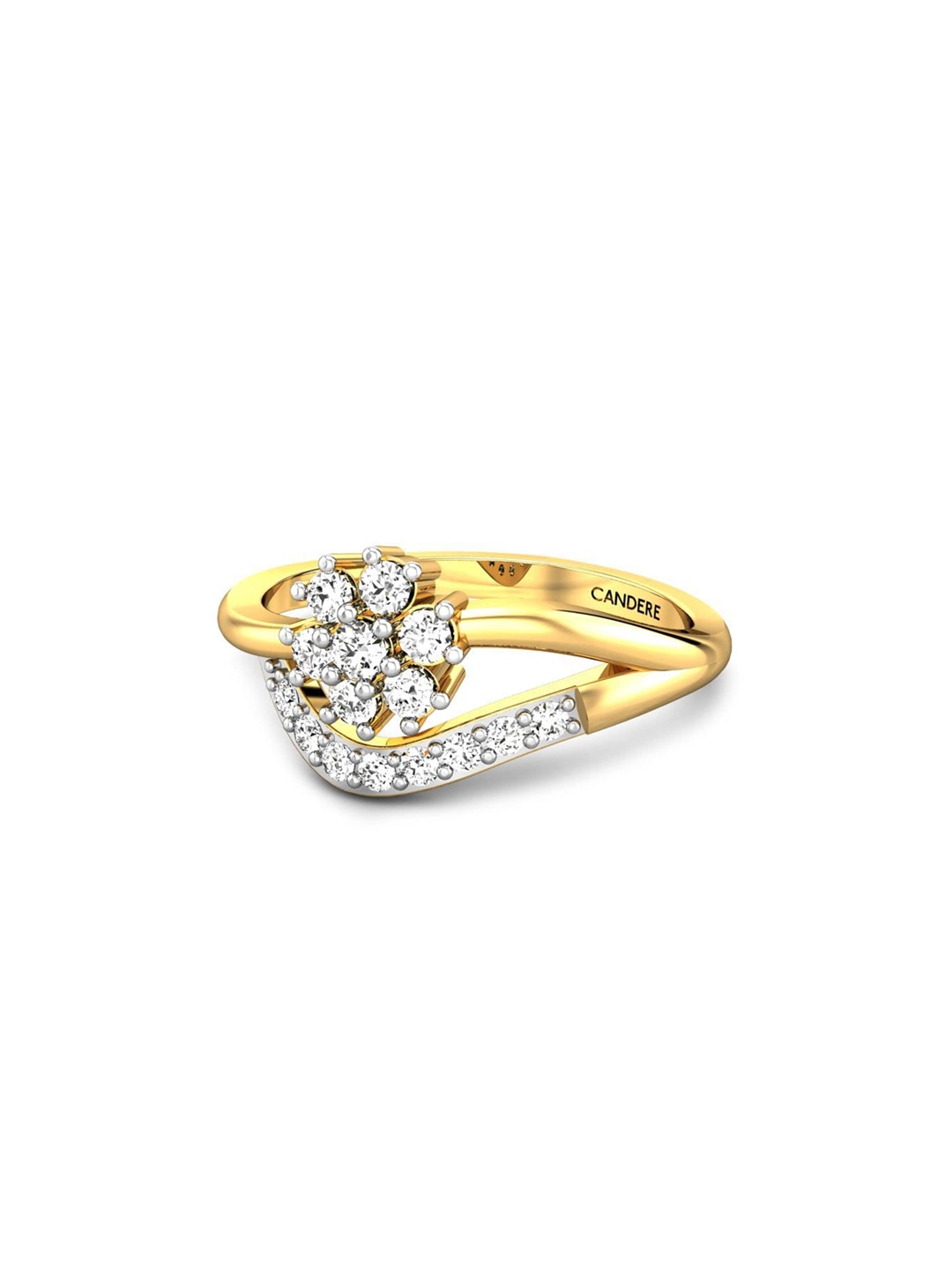 CANDERE A KALYAN JEWELLERS COMPANY 22KT (916) Gold Cubic Zirconia Studded Ring-2.87 gm
CANDERE A KALYAN JEWELLERS COMPANY 22KT (916) Gold Cubic Zirconia Studded Ring-2.87 gm