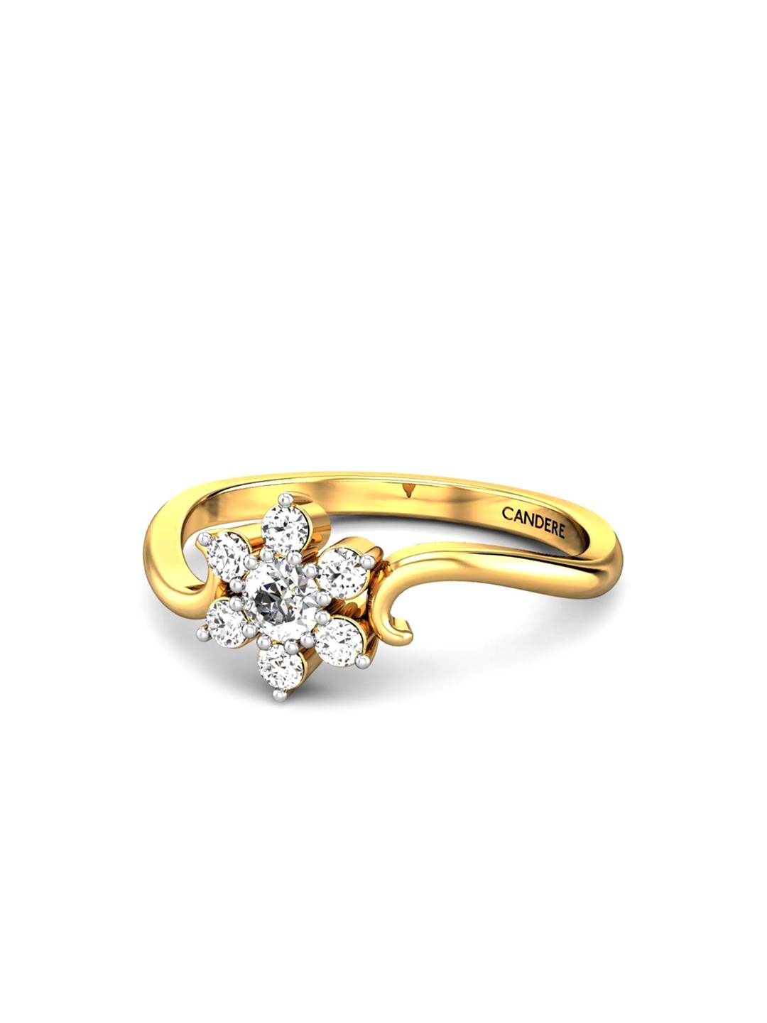 CANDERE A KALYAN JEWELLERS COMPANY 22KT (916) Gold Cubic Zirconia Studded Ring- 1.94gm
CANDERE A KALYAN JEWELLERS COMPANY 22KT (916) Gold Cubic Zirconia Studded Ring- 1.94gm