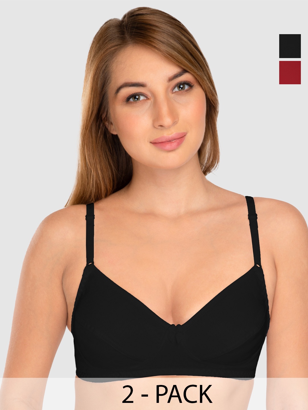 Daisy Dee Full Coverage Non-Wired Super Support Cotton T-shirt Bra- All Day Comfort, Black
Daisy Dee Full Coverage Non-Wired Super Support Cotton T-shirt Bra- All Day Comfort, Black